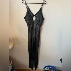 Elegant Black Lace Bodysuit
